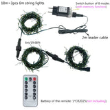 LED Fairy String Lights with Green Wire