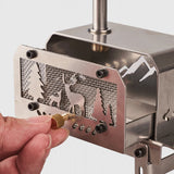 NNEOBA Mini Folding Charcoal Stove Fire Heater And Incense Burner Silver