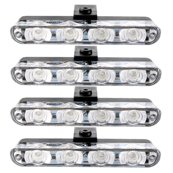 NNEOBA Car Front Grille Emergency Strobe Lights LED