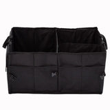 NNEOBA Large Capacity Collapsible Car Trunk Organizer Storage Box Black