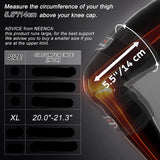 NNEOBA Knee Brace with Copper Side Stabilizers XL Medical Knee Support Black