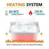 NNEOBA Ultrasonic Cleaner Bath 2L with Stainless Basket