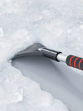 2-in-1 Retractable Car Snow Brush & Ice Scraper – Aluminum Double-Head Winter Cleaning Tool