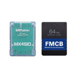 PS2 MX4SIO SD Card Adapter Kit with FMCB Memory Card 64GB