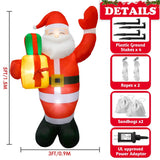 NNEDSZ Jollys 1.5M Christmas Inflatables Santa Xmas Light Decor(EU Plug)