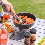 NNEOBA 1940W Strong Firepower Folding Camping Gas Stove Silver