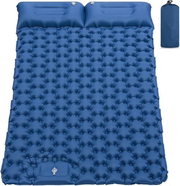 NNEOBA Double Inflatable Camping Waterproof Air Mat Blue