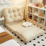 NNEOBA Convertible Foldable Lounger Sofa Bed - Beige Water-Resistant Lazy Chair Sleeper
