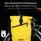 NNEOBA 20L Rear Rack Bike Bag Waterproof Polyester Trunk Pannier Yellow