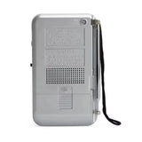 NNEOBA Mini AM/FM Portable Pocket Radio White