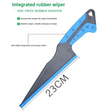 Magnetic Car Windshield Squeegee – Wide Rubber Water Scraper for Glass, Vinyl Wrap & Window Tint
