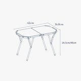 NNEOBA Portable Stainless Steel Camping BBQ Table