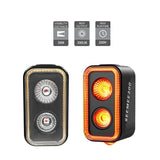 NNEOBA 300 Lumen Smart Bike Taillight USB-C Rechargeable Light Black