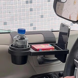 NNEOBA Multifunctional Car Side Door Hanging Organizer with Cup Holder Black