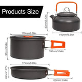 NNEOBA Portable Aluminum Camping Cookware Set for Outdoor Adventures