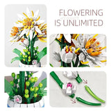 NNEOBA Flower Bonsai Building Blocks Epiphyllum Plant