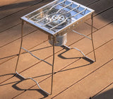 NNEOBA Windproof Furnace Plate Frame Camping Silver