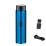 NNEOBA Mini Electric Shaver Portable Razor with LED Display Blue