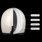 NNEOBA Motorcycle FBR Full Face Retro Helmet