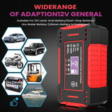NNEOBA 6A 12V Smart Car Battery Charger Lead-Acid Battery Red