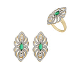 NNEOBA Bohemian Ring and Earring Set for Women