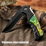 NNEOBA Portable Folding Fruit Knife Green