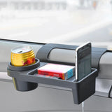 NNEOBA Multifunctional Car Side Door Hanging Organizer with Cup Holder Black