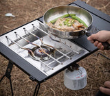 NNEOBA Stainless Steel Camping Furnace Plate Stove Frame
