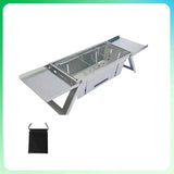 NNEOBA Folding Charcoal Grill Stove Silver
