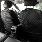 NNEOBA Universal Car Seat Back Protector with Organizer Pocket Black