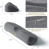 NNEOBA Memory Foam Cervical Pillow Orthopedic Contour Support Grey