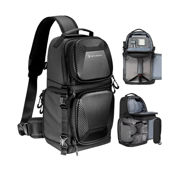 NNEOBA 10L Hardshell Camera Sling Bag Grey