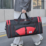 NNEOBA Travel Gym Bag with Side Pocket Red