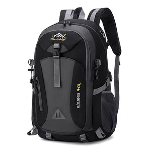 NNEOBA Outdoor Backpack Camping with Earphone Hole Black