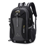 NNEOBA Outdoor Backpack Camping with Earphone Hole Black