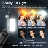 NNEOBA Q19 AI Face Tracking Gimbal Stabilizer with Fill Light