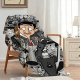 NNEOBA Comedy Character Flannel Throw Blanket