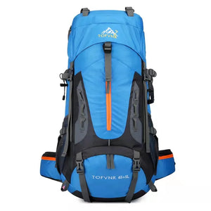 NNEOBA 70L Camping Backpack Tear-Resistant Rucksack Blue