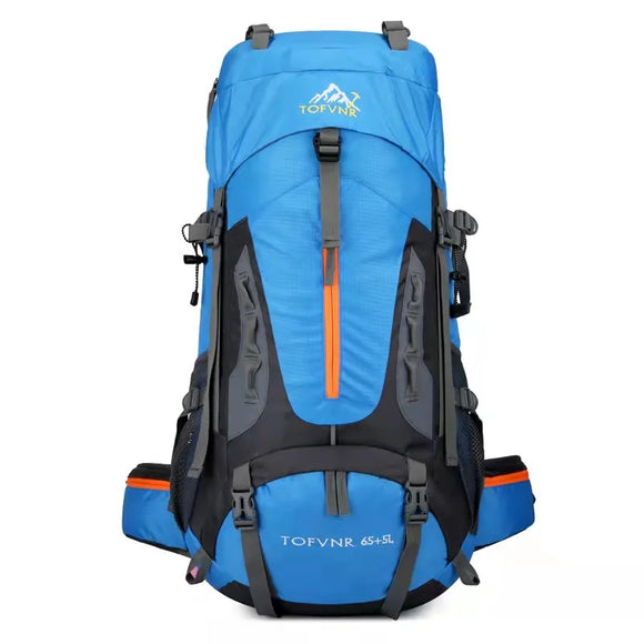 NNEOBA 70L Camping Backpack Tear-Resistant Rucksack Blue