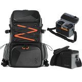 NNEOBA 2-in-1 Camera Backpack And Sling Waist Bag Grey