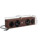 NNEOBA Wooden Bluetooth Speaker with Subwoofer