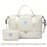 NNEOBA 2 Piece Travel Duffel Bag Set White