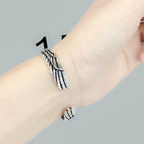 NNEOBA Viking Eagle Cuff Bracelet Valentines Day Gift for Boyfriend Adjustable Open Tribal Wildlife Jewelry Indian Eagle Wing Bracelet