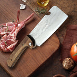 NNEOBA Folding Forged Cleaver Knife Brown
