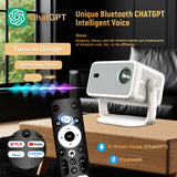 NNEOBA TP350 Smart Projector – Native 1080P 650ANSI Android 13 with Auto Focus