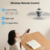 NNEOBA 12000mAh Portable Ceiling Fan with Remote Control