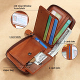 Men's Genuine Leather All-in-One Zipper Wallet