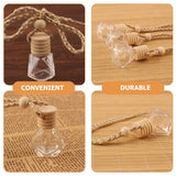 NNEOBA 10PCS Hanging Glass Perfume Bottle Car Scent Diffuser–8ml
