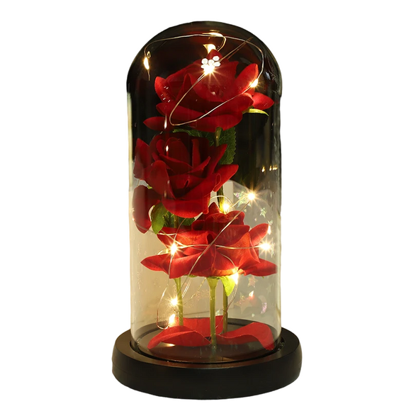 NNEOBA Rose Glass Cover Ornament