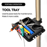 NNEOBA Adjustable Aluminum Bike Repair Stand with Foldable Storage Gold